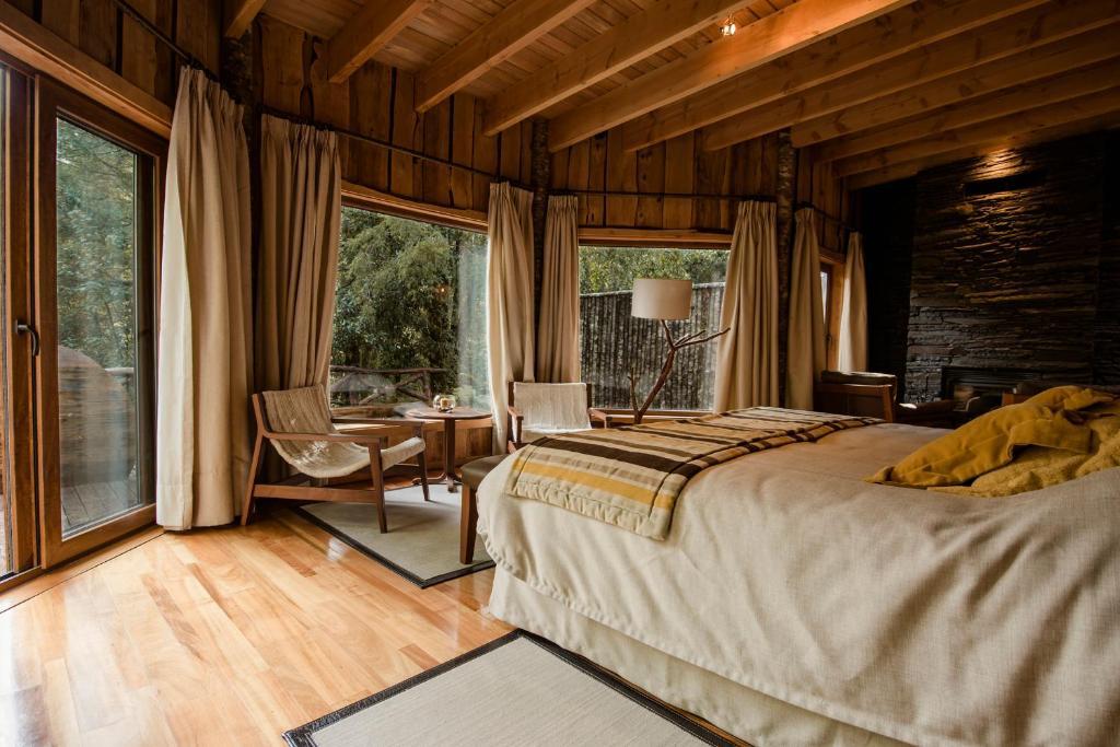 Huilo Huilo Nawelpi Lodge Puerto Fuy Exteriör bild